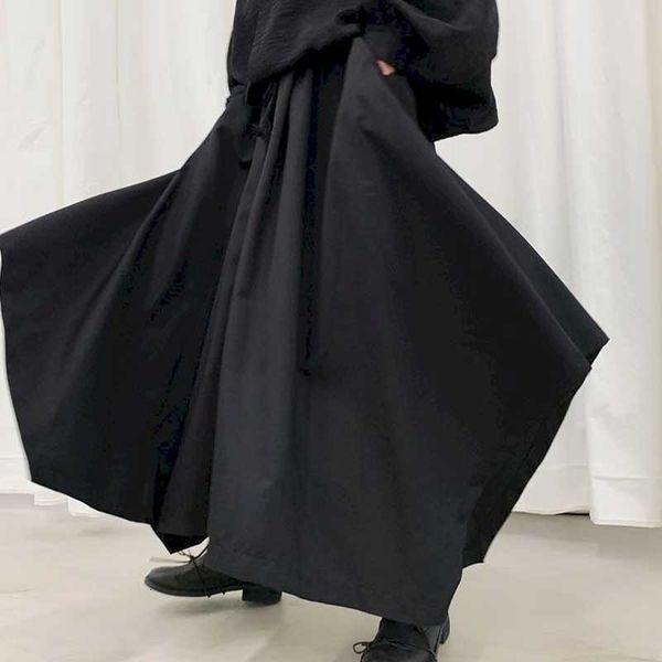 

women's pants & capris men's wide leg pants, casual loose, japanese style, retro, fashion, Black;white