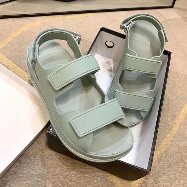 

summer sandals women candy colors thick bottom buckle strap hook loop sandalias de tacon sandal platform, Black