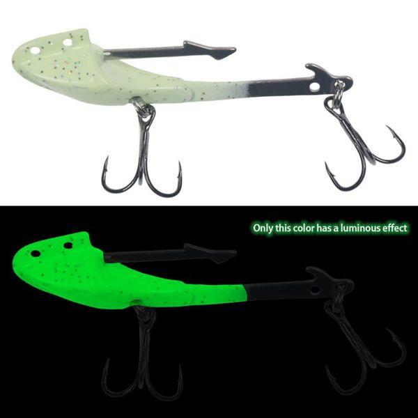 

1pc luminous lead hook bait fishing lures antis-hanging soft stainless steel equipment#1 hooks
