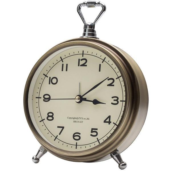 

desk & table clocks simple round fashion clock metal quartz silent retro digital electronic vintage office smart zegar home decor by50zz