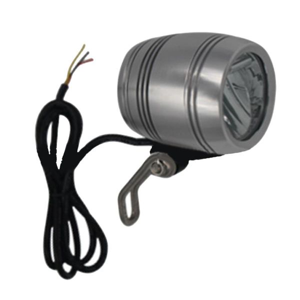 

2-in-1 led bike front head light horn aluminum casing electric scooter headlights zj55 lights