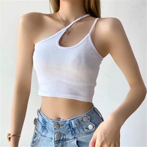 

cross suspenders camis summer short solid underlay small vest womens 210421, White