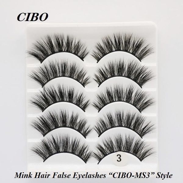 

pairs multipack soft 5d mink hair false eyelashes handmade wispy fluffy long lashes nature eye makeup tools faux lashes1