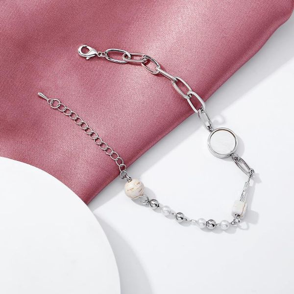 

charm bracelets fashion alloy chain bracelet for women adjustable & bangle natural stone pendant pulseras mujer geometric jewelry, Golden;silver