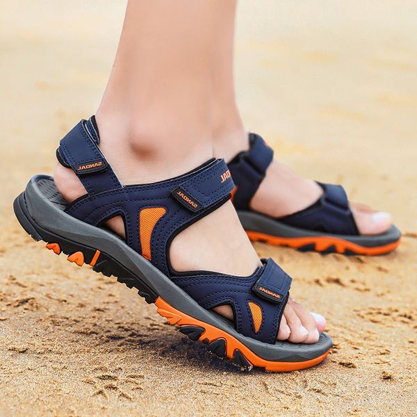 

summerselling men trainer fashion womens sport large size cross-border sandals summer beach shoes casual sandal slippers youth trendy breath, Black