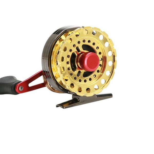 

all metal ice fishing reel left/right handed line wheel 58mm 65mm reels gear ratio 2.6:1 raft baitcasting