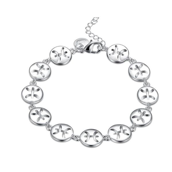 

charm bracelets handmade fashion bracelet for women silver plated jewelry wholesale wedding versilbertes armband, Golden;silver