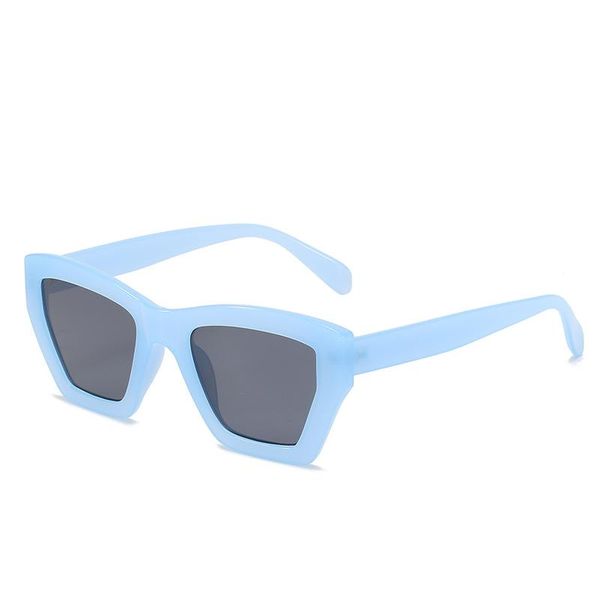 

sunglasses 2021 fashion personality women's versatile trend box temperament glasses uv400, White;black