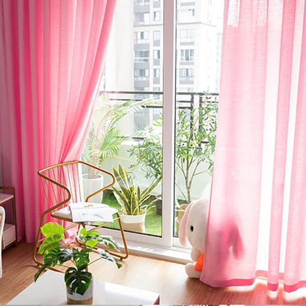 

tulle curtains for living room cortinas rideau para salon nordic window blinds modern balcony curtain gauze opacity & drapes