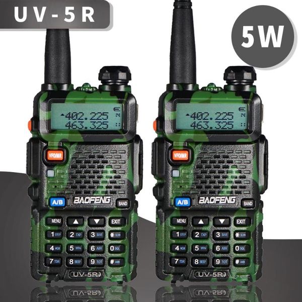 

walkie talkie 100% original baofeng walkie-talkie uv-5r portable amateur radio bf-uv5r 5w two-way dual band vhf/uhf ham