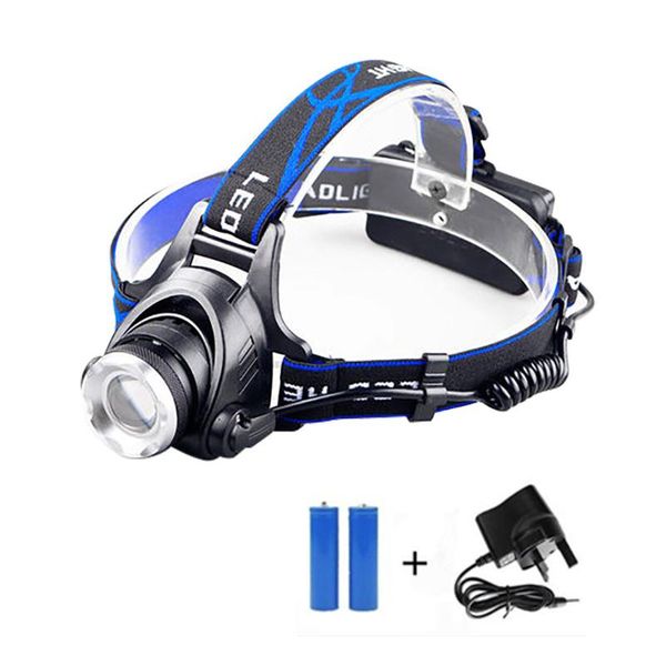 

headlamp fishing headlight 3 modes zoomable lamp waterproof head torch use rechargeable for camping bike lights