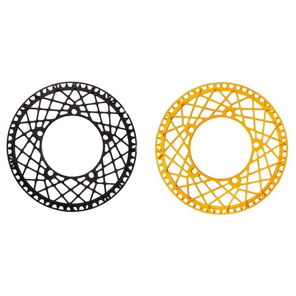 

bike heels & chainwheels 2x litepro bicycle chainring 130 bcd single disc chainwheel for mtb road folding 58t black gold