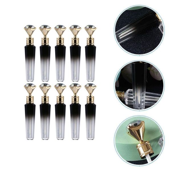 

storage bottles & jars 10pcs diamond shaped lipstick samples containers empty mini lip gloss tube