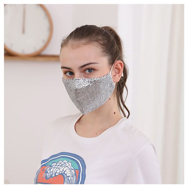 

sequin cotton three-dimensional thin face dust-proof fashion winter mask