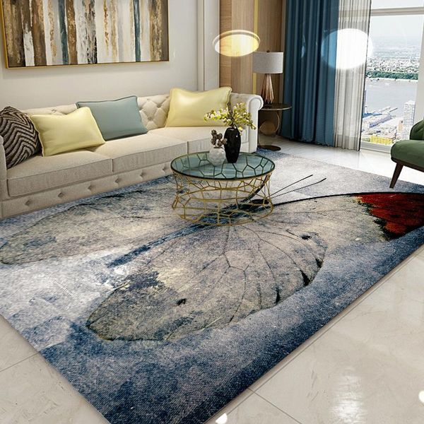 

carpets butterfly patterned carpet flannel non-slip balcony children's game home furnishings living room
