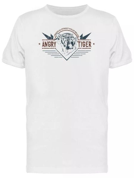 

Street Wear Tiger Graphic Men's Tee -Image by Shutterstock, White;black