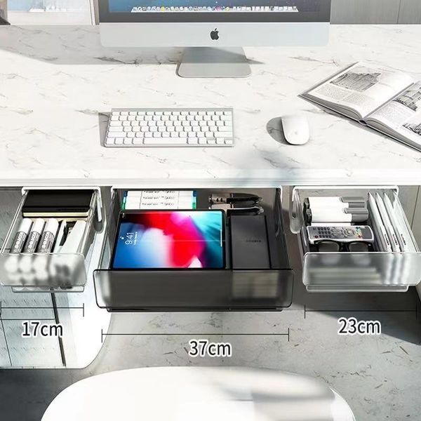 

storage drawers under desk hidden drawer box plastic kitchen holder organizer memo pen stationery case