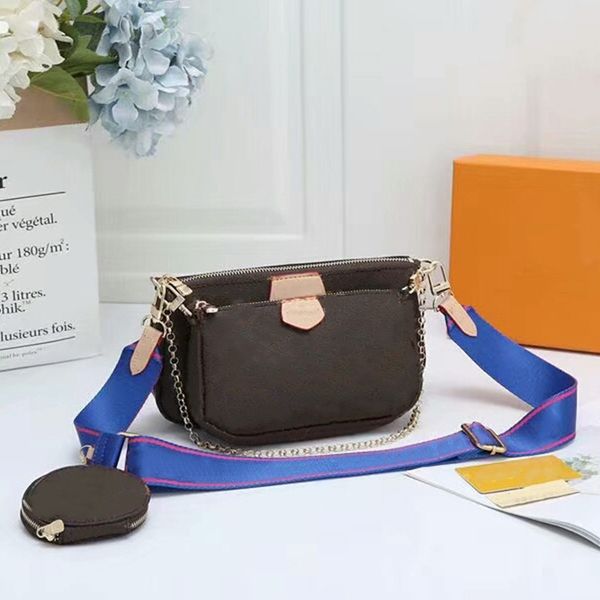 

luxury women purses designers crossbody chain bags fashion lady hobos wallets 3-pic shoulder bag with flowers letters l21051802