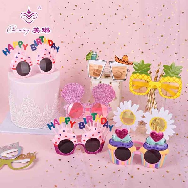 

children's creative paper without lenses party glasses pgraphy dressing props toys