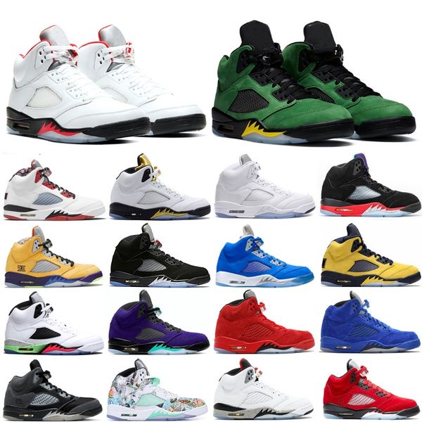 

jumpman 5 basketball shoes sandals mens designer 6 florida gators sports sneakers shattered, Black