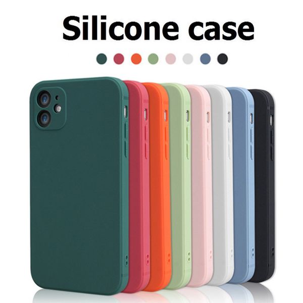 

cases silicone case for iphone 12 11 6 7 8 plus x xs max liquid back cover
