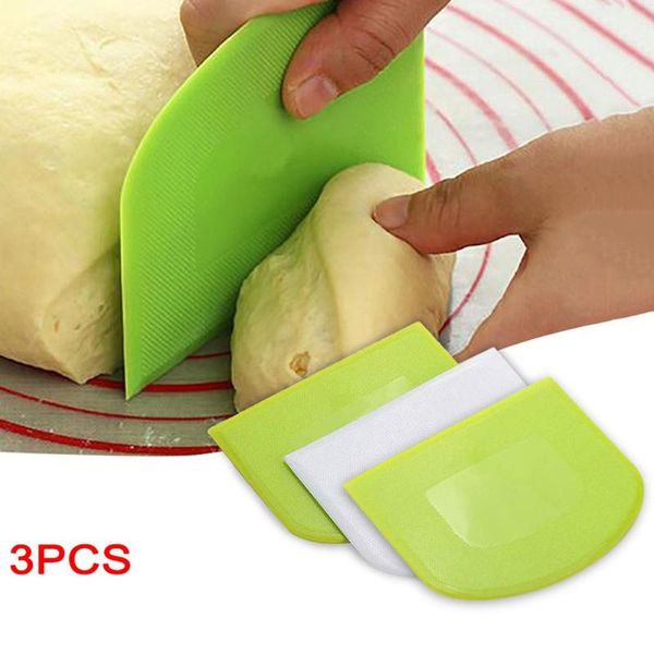 

plastic cake cream spatula dough butter batter scraper baking tools t@ & pastry