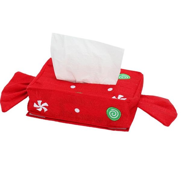 

christmas decorations xmas napkin holders cutlery tableware paper santa silverware candy covers tissue case gift