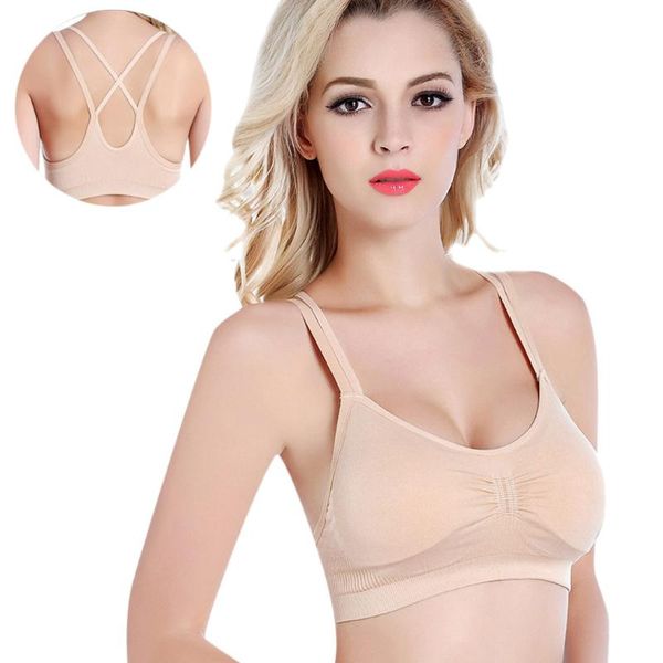 

camisoles & tanks 2021sport underwear women sling beautiful back cross stretch bra padded fitness tank workout gym yoga vest, Black;white