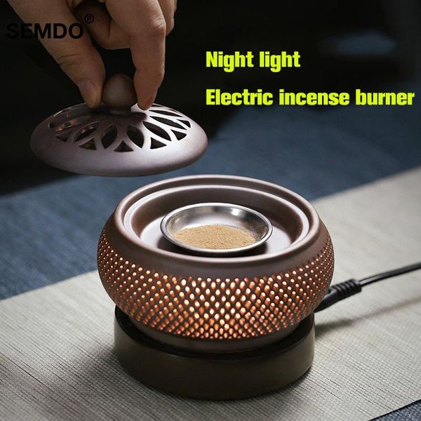 

electronic furnace incense powder essence timed heating electric fragrance lamps