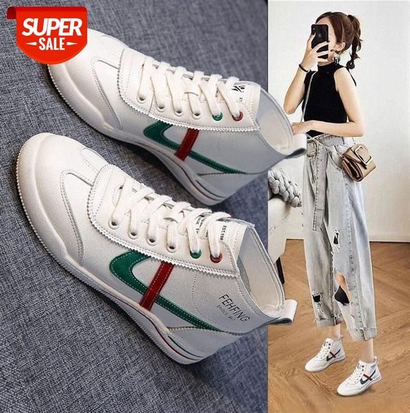 

amano all-match high-shoes women's flat white trendy sports casual #xp9r