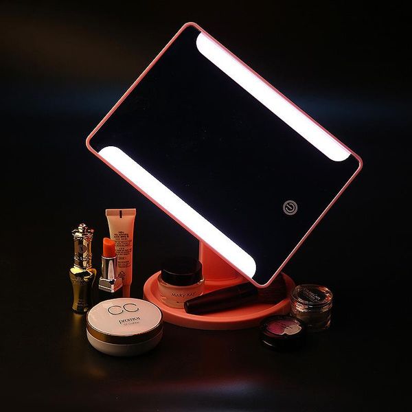 

compact mirrors cashou14 degrees rotation makeup mirror led adjustable touch screen cosmetic beauty deskvanity table stand light
