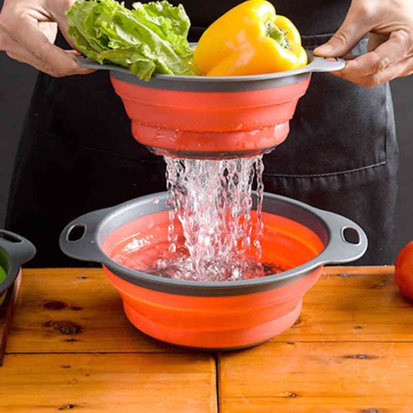 

kitchen accessories silicon clock cloth creative silicon flower fruit vegetables sieve kitchen storage gadgets