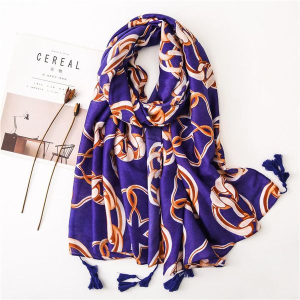 

scarves silk scarf women whawls and wraps bandana hair crinkle chiffon hijab mousselin foulard femme, Blue;gray