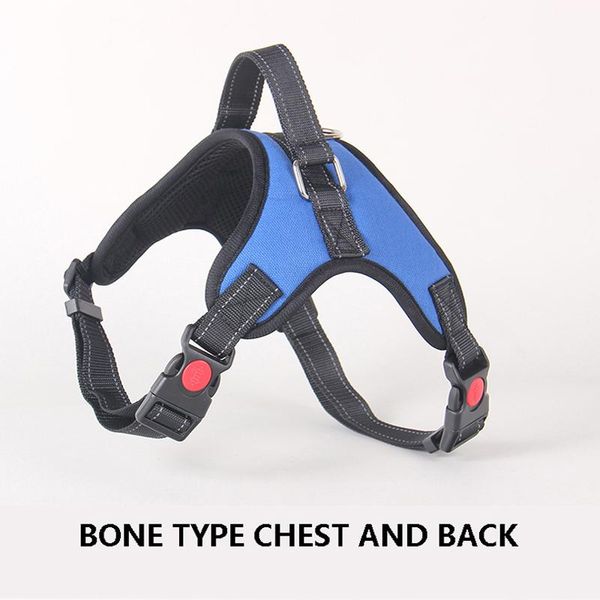 

dog collars & leashes harness adjustable oxford cloth reflective breathable vest breast-band for medium big dogs collar pet products accesso