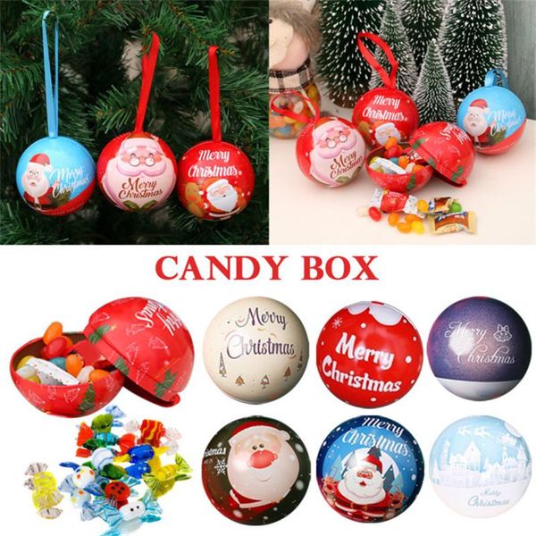 

party decoration 7 cm christmas tree decor ball candy jar storage xmas hanging balls ornament kids gift