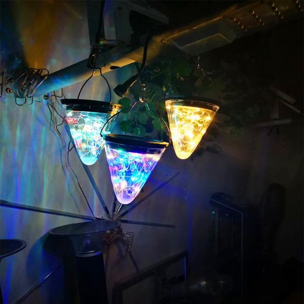 

solar lamps light cone-shaped star sky hanging lamp outdoor waterproof garden courtyard corridor decoration lighting