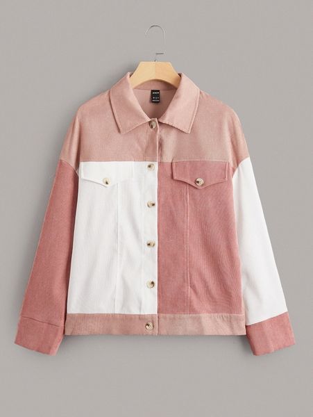 

cut and sew drop shoulder jacket m77c#, Black;brown