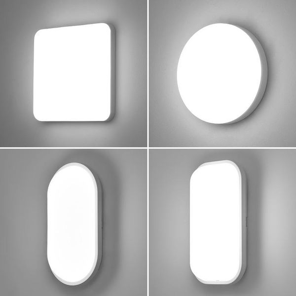 

wall lamp led simple light ceiling pvc lampshade ip54 waterproof lamps balcony corridor bedroom bathroom wide voltage ac85v-265v