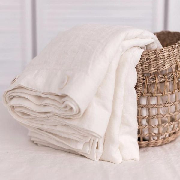 

bedding sets 4pcs 100% flax pure linnen duvet cover set white  king size bed sheet bedspread linen 2 people single quilt