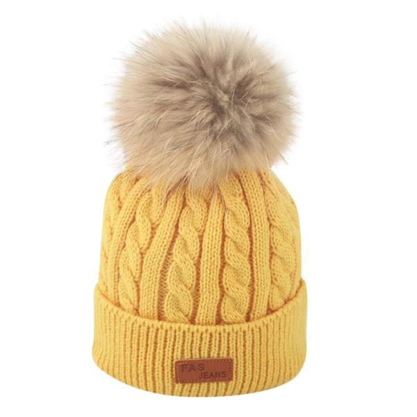 

hair accessories muqgew baby hat spring autumn toddler kid girl&boy infant winter crochet knit beanie hairball cap #es, Slivery;white