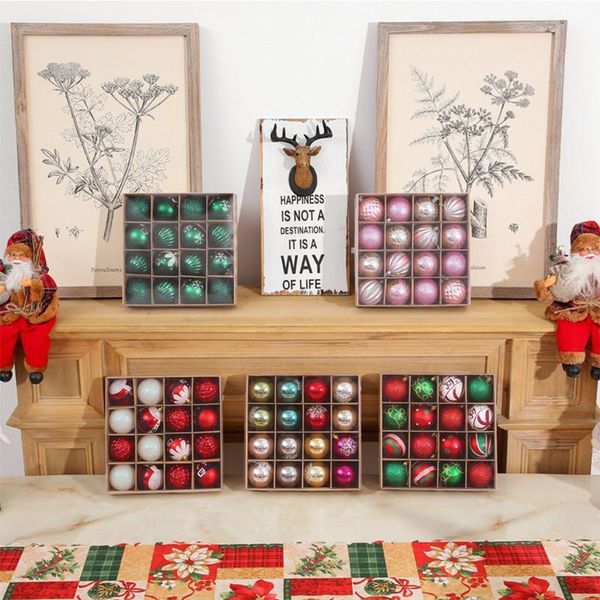 

party decoration christmas tree ball decorations for home window 6cm navidad natal