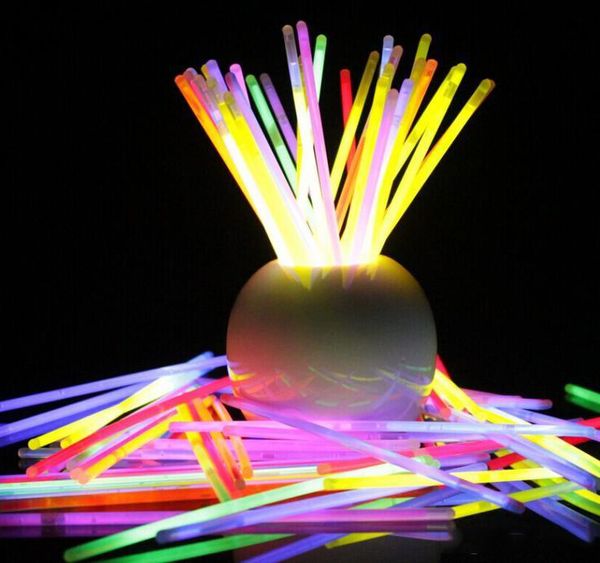 

7 8multi color glow stick bracelet necklaces neon party led flashing light stick wand novelty toy led vocal concert led flash sticks
