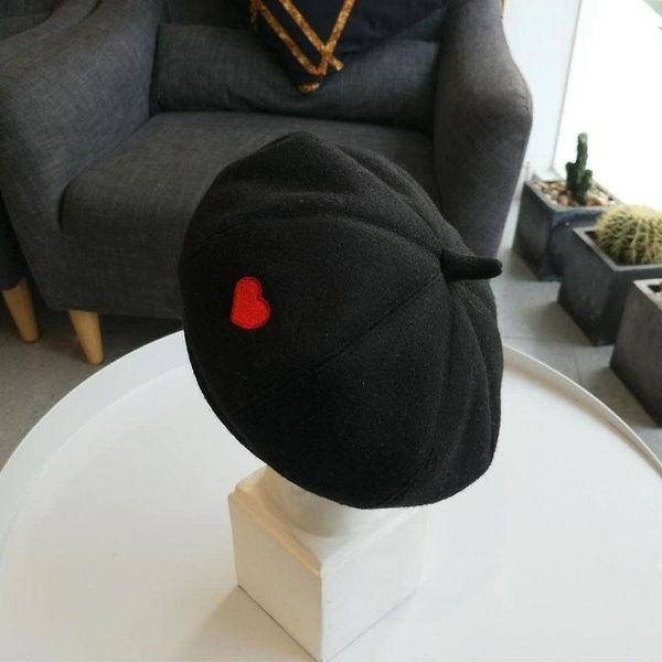 

beanies cross-border japanese sboy cap girl heart beret autumn winter british ing painter hat soft pumpkin