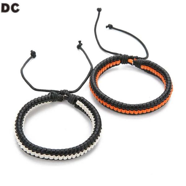 

charm bracelets dc women handmade woven multi-color wrist trinket leather for diy charming personality bangles gift, Golden;silver