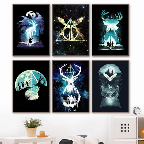 

paintings classic magic movie posters and prints wall art home decor canvas painting for living room harries potters picture cuadros