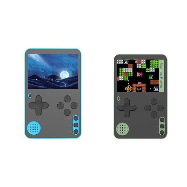 

portable game players 2 set handheld console ultra-thin card retro video good gifts blue & green