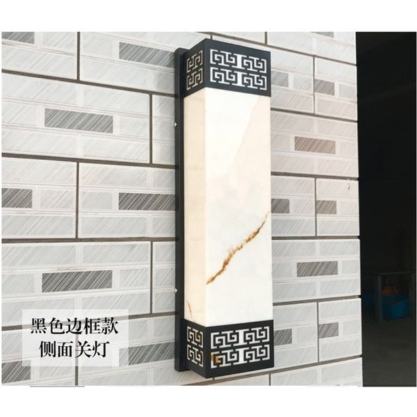 

production of outdoor led chinese simple imitation marble wall lamp zs-1001