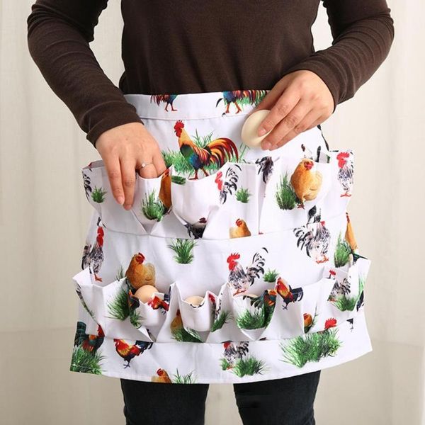 

aprons polyester cotton convenient no deformation eggs gathering apron portable cartoon pattern for baking