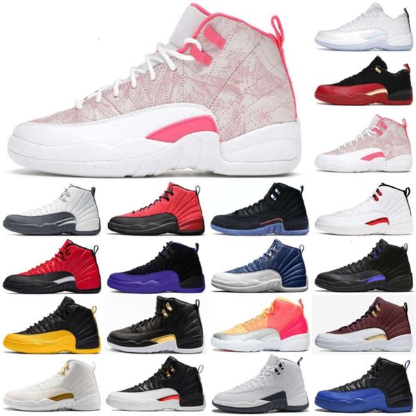 

12 12s basketball shoes low easter jumpman 23 utility womens mens sneakers twist xii blue university gold ice cream tingfengf, Black