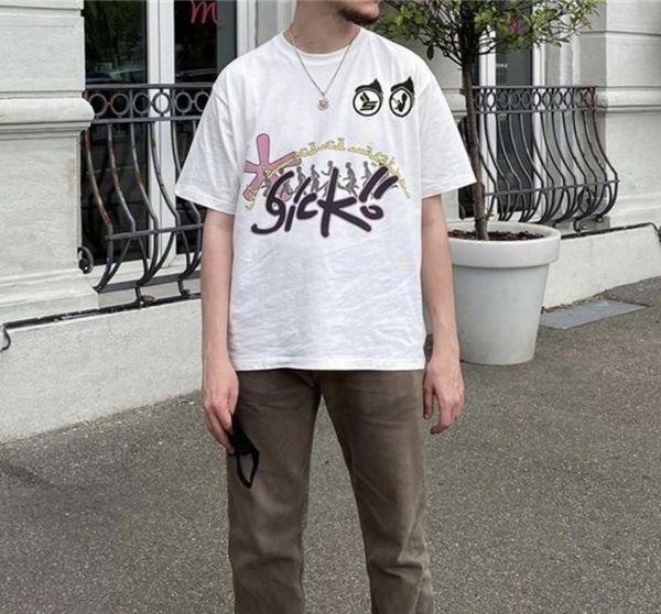 

men's t-shirts 1:1 summer style sicko.1993 tees t-shirt 2021ss sicko t shirts men women, White;black